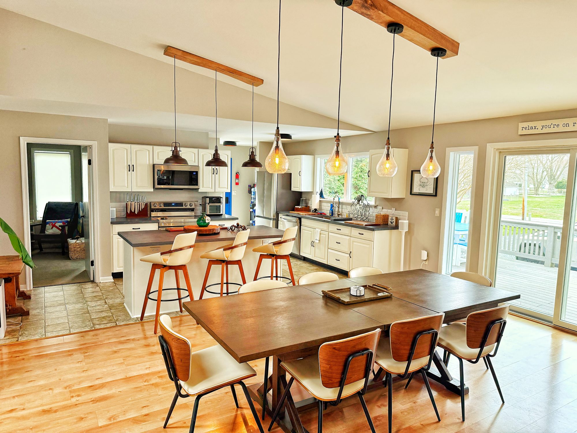 Kitchen and dining area