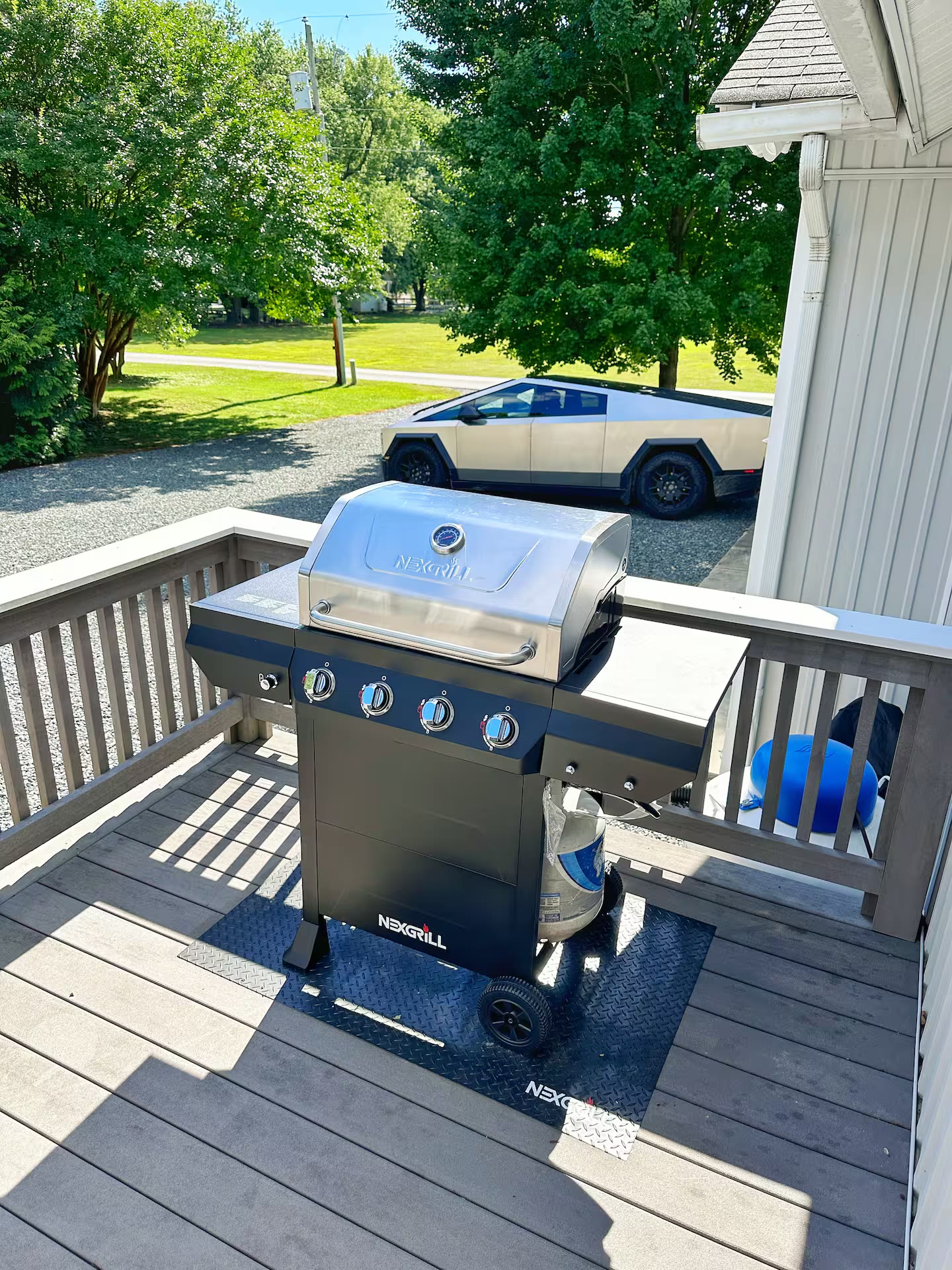 Grill on the deck