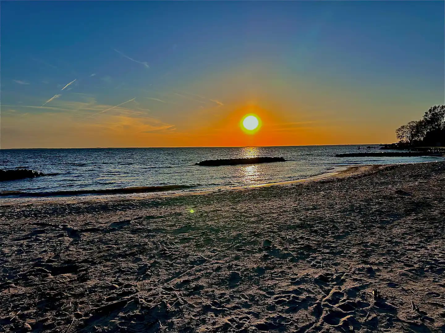 Sunset on the beach